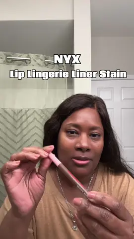A lip stain I can afford You did your big thing @NYX Professional Makeup lip lingerie lip stain. I'm wearing shade (Up To No Good) + butter gloss shade (Tiramisu). #lipcombo #lipstain #fyp #affordable #liplingerie #lipliner #lipgloss #beginnermakeup #blackgirlfriendly 