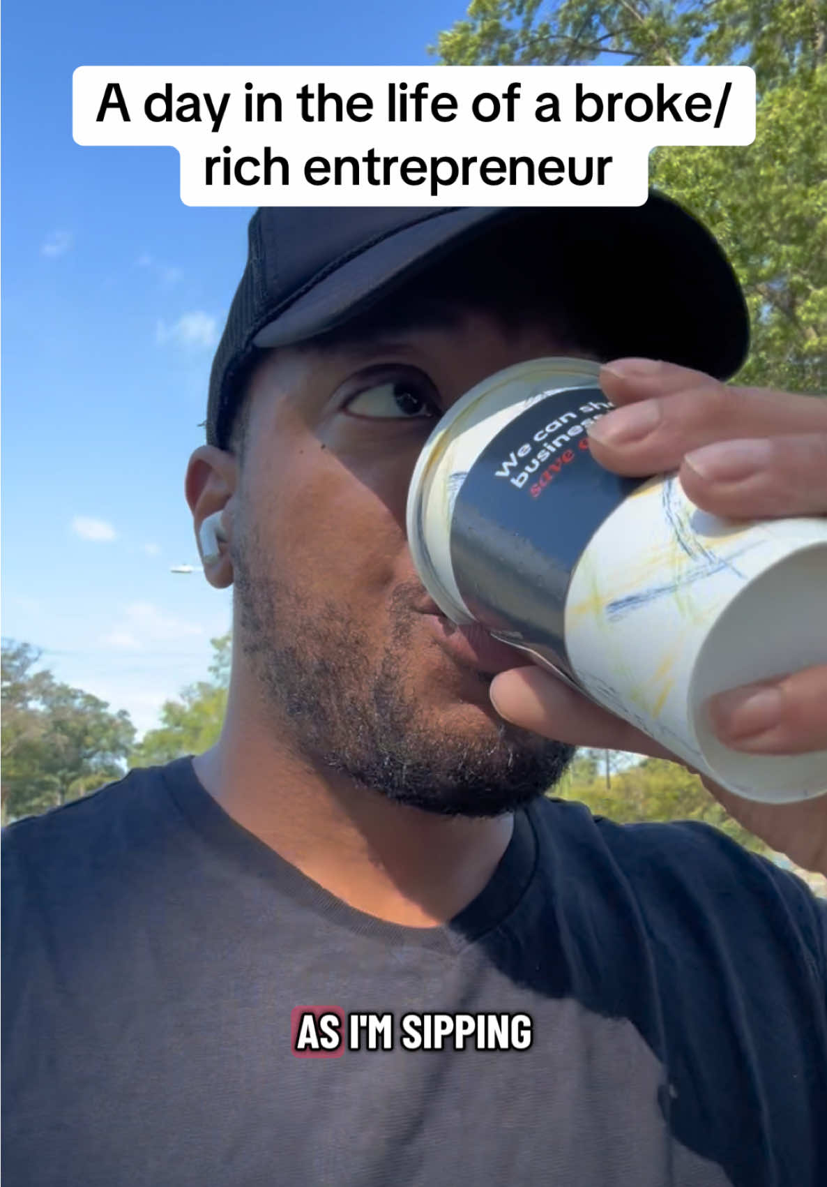 A day in the life of a broke/rich entrepreneur. FYI I’m not really broke 😂😂  #creatorsearchinsights 