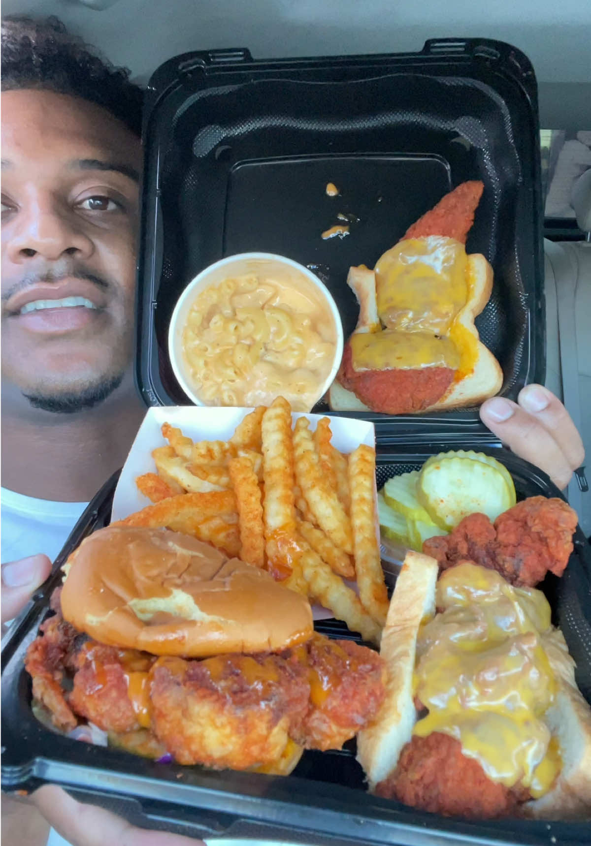 @Dave’s Hot Chicken ☄️ #daveshotchicken #chickentenders #crispychicken #mukbang #fy 