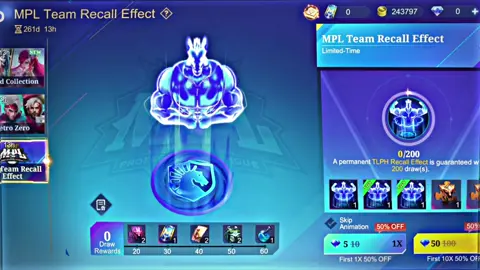 GET NOVARIA COLLECTOR AND RECALL MPL TEAM🥶 #mobilelegends #recalmpl #mlbbcreatorcamp #eventmlbb #mlbbttofficial 