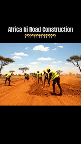 African Road Construction | Hard Work Behind Development 🚧🌍 #road #construction #africa 