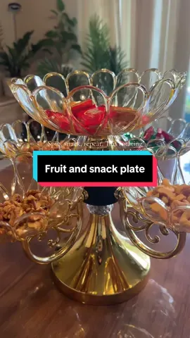 A little spin goes a long way. Perfect for fruit, snacks, and keeping everyone happy around the table. #fruitplate #snacktray #kitchenfinds 