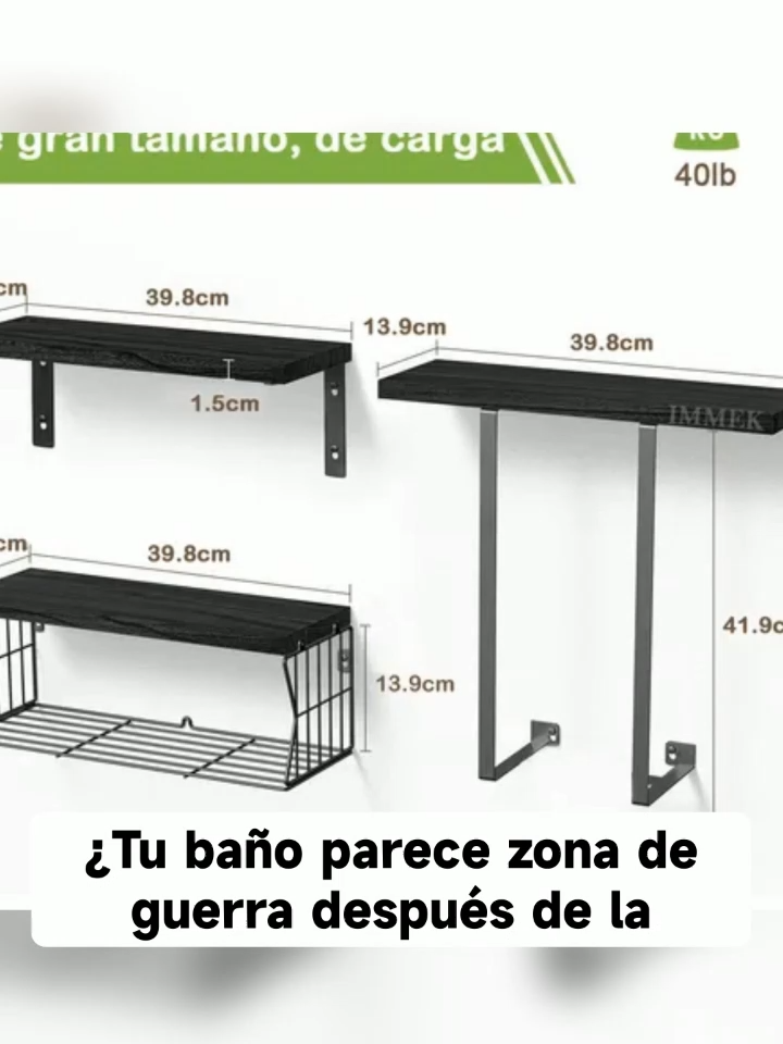 🛁✨ ¡Convierte tu baño en un espacio moderno y ordenado! ✨🛁 Estos estantes flotantes con toallero integrado son la solución perfecta: ✅ Resistencia y estilo (madera + metal cromado) ✅ Instalación rápida con todo incluido ✅ Diseño versátil: baño, cocina o sala ✅ Soporta hasta 20 kg por repisa 🛒 Haz clic aquí y consigue el tuyo 👉 https://mercadolibre.com/sec/2ijkBg2 🚚 ¡Envío rápido y seguro en todo México! 🙌 Sígueme para más ideas de organización, comparte si te gustó y deja un ❤️ para que más personas transformen su hogar. #HogarOrganizado #EstiloModerno #MercadoLibre #DecoraciónConEstilo