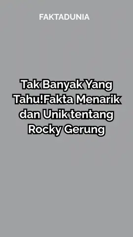 “Rocky Gerung dikenal sebagai filsuf dan pengamat politik yang kritis. Gaya bicaranya lugas, pemikirannya tajam, dan sering memicu kontroversi. Inilah beberapa fakta menarik tentang Rocky Gerung yang wajib kamu tahu!”