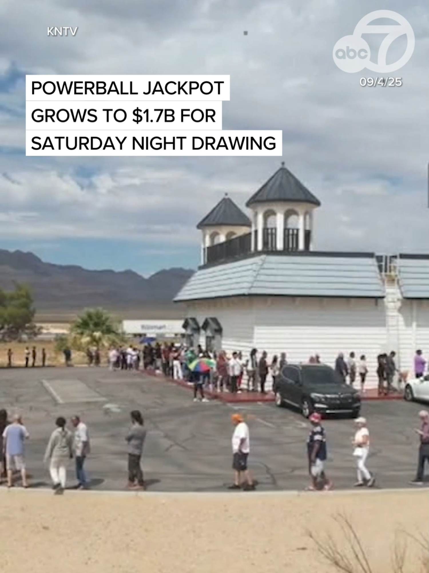 The Powerball jackpot has jumped to an eye-popping $1.7 billion after yet another drawing passed without a big winner Wednesday. Did you know the odds of winning are 1 in 292.2 million? So there's still a chance! If you're feeling lucky, stay tuned Saturday on our app or wherever you watch ABC7 -- we'll be sending out the winning numbers. #powerball #lottery #jackpot #winningnumbers #abc7news