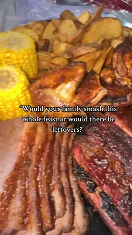 not sponsored, just bbq love from @Famous Dave’s  tell me why famous dave’s feast feels more like a holiday meal than just lunch 🤤🔥 brisket + ribs = dangerous comb! #famousdaves #notanad #feast #brisket #ribs 