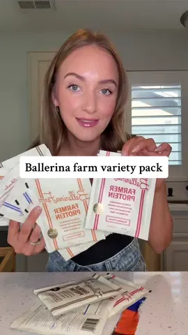Run for this ballerina farm variety pack because they sell out every time 🥹 #ballerinafarm #proteinpowder #ballerinafarmprotein 
