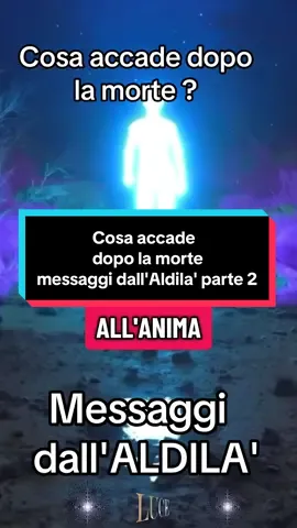 Cosa accade dopo la morte ? messaggi dall'Aldila' parte 2 🌟#morte #aldila #spiritualtiktok🧿 #anima #medium 