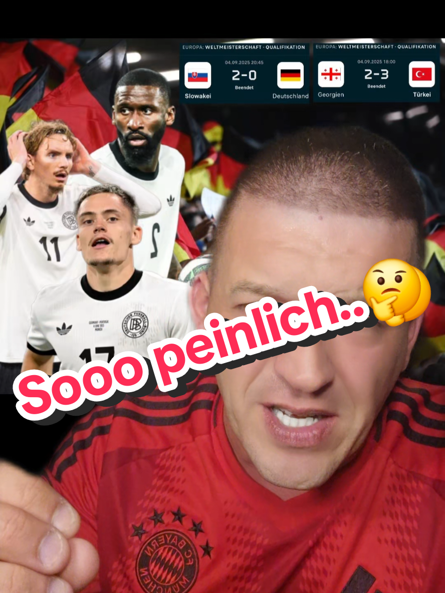 DFB- Elf blamiert sich in der Slowakei..🤔 #reaction #fussball #deutschland #türkei #dfb 
