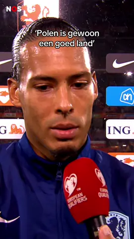 Van Dijk na 1-1 gelijkspel tegen Polen: 'Domper? Spelen gewoon tegen een goed land' #polen #vandijk🇳🇱 
