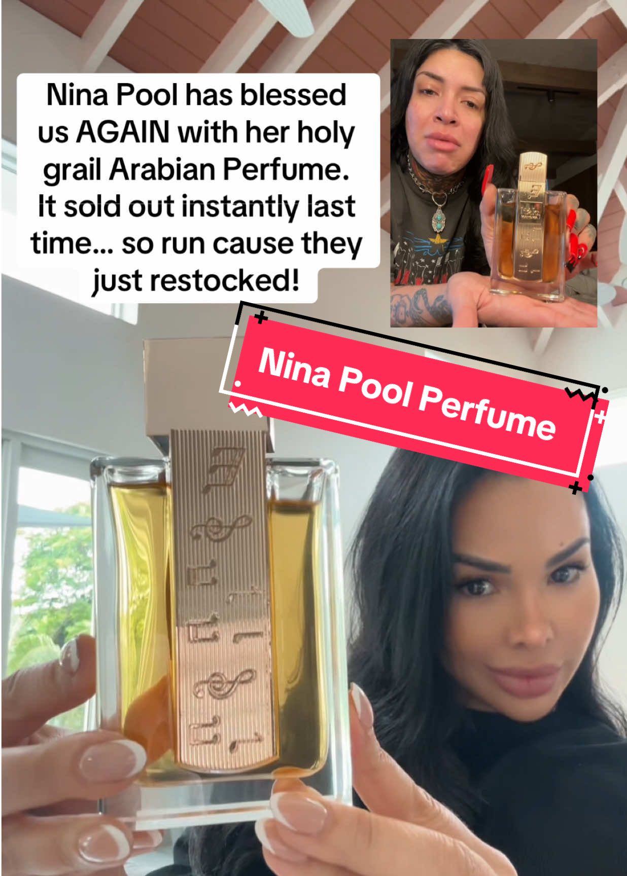Thanks AGAIN Nina Pool for this Arabian perfume… #ninapool #ninapoolhacks #perfume #perfumetiktok #arabicperfumes 