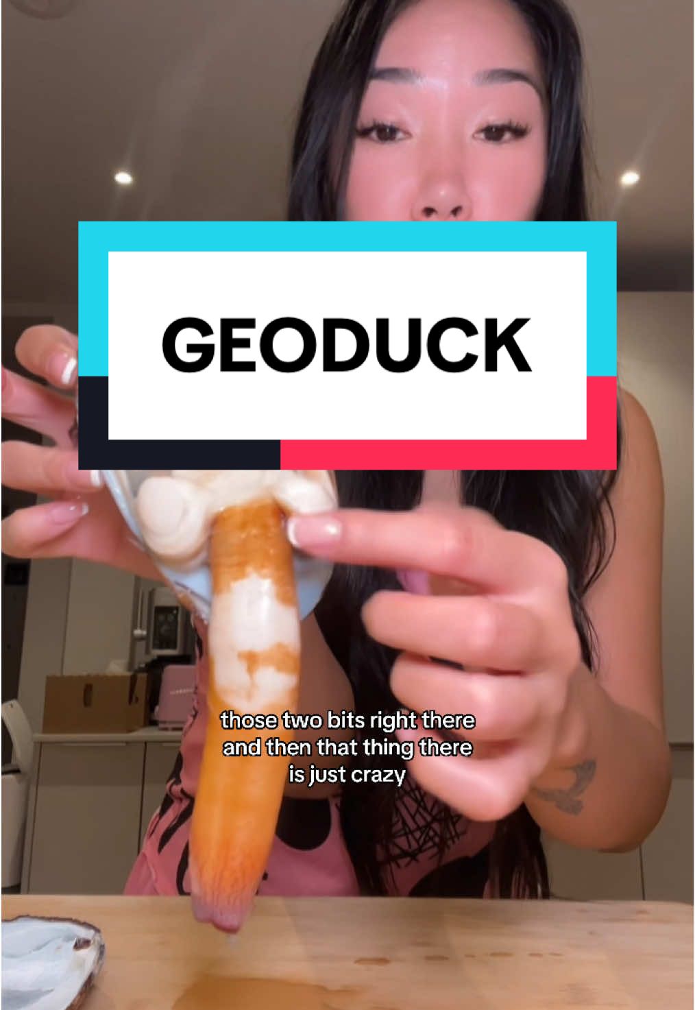 It gets visually worse and worse. This is one of the most insane 7 minutes of taste testing I’ve experienced. #eatwithgg #ggflavour #geoduck #FoodTok #tastetest 