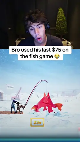 Bro used his last $75 on t he fish game 😭 #streaming #kick #fishgame #fishing 