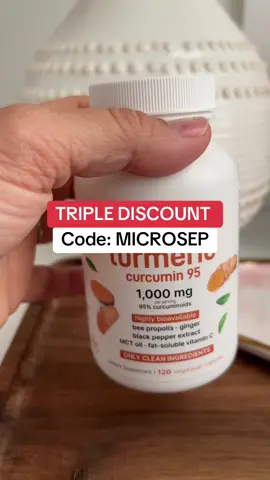 🌿💛 Boost your daily wellness with Micro Ingredients Turmeric, a powerful source of curcumin packed with natural anti-inflammatory and antioxidant benefits. Known to support joint health, digestion, and overall immunity, this high-quality turmeric is a must-have for your supplement routine. #Turmeric #MicroIngredients #JointHealth #NaturalWellness #AntiInflammatory Final Price / Shipping / Coupons / Discounts may differ based on your TikTok account, available coupons, and current promotions. Always refer to product listing for up-to-date offers.