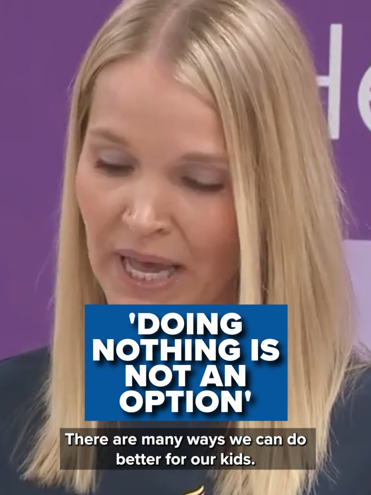 Malia Kimbrell, the mother of Vivian St. Clair, a nine year old who was shot and wounded in the deadly Minneapolis school shooting spoke out on Thursday demanding change in gun laws from lawmakers. Link in bio for more.
