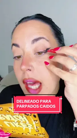 Hoy es para las que tienen párpados caídos ✨🙌🏻🥰 #makeup #delineado #Eyeliner #makeuphack 