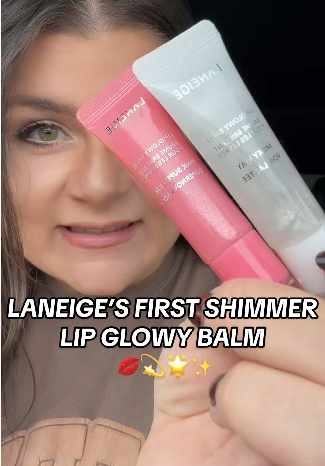 @laneige_us Lip Glowy Balm but make it…. SHIMMER?! 💎✨ The same hydrating lip formula we all know and love in the original lip glowy balm but now we have our first shimmer shades in Pink Supernova 🌟 and Milkway 💫 These are a brand new launch and you’ll want to get your hands on Laneige’s first shimmer lip product before they’re all gone 😍 linked below! #laneige #laneigelipglowybalm #lipgloss #lipcare #lipbalm  