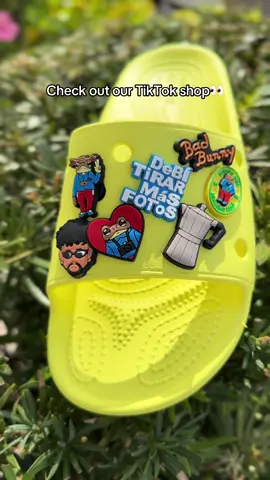 $10 mystery charm pack!!!!! Comes with 10 shoe charms!!!!!!Now on Tiktok shop!!  #crocs #badbunny #croccharms #badbunnycrocs #debitirarmasfotos #puertorico #pr 