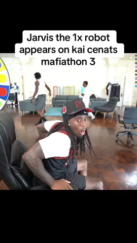 Jarvis the 1x robot appears on kai cenats mafiathon 3 #mafiathon3 #kaicenat #fyp #trending #viralclips 