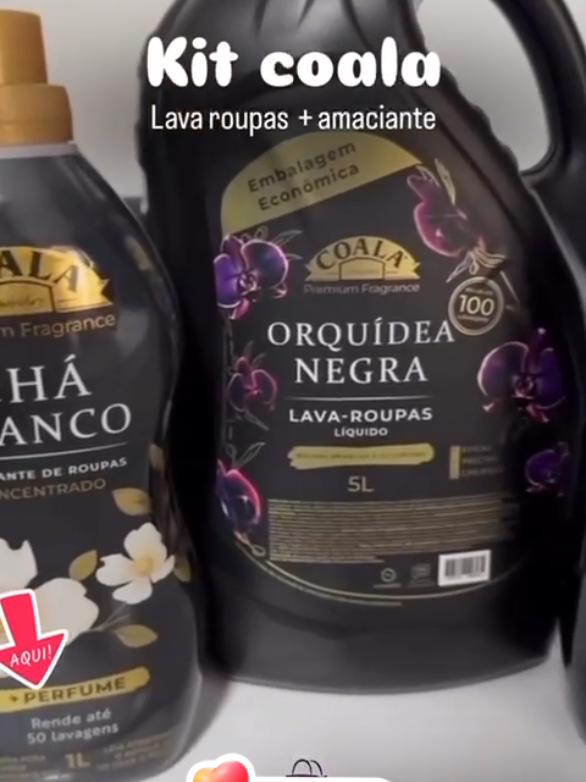 Kit Coala Laundry Lava Roupas 5L + Amaciante 1L - Orquídea Negra❤️#tiktokshopchegou #fyyyyyyyyyyyyyyyy #viralizarnotiktok #amo #coala 