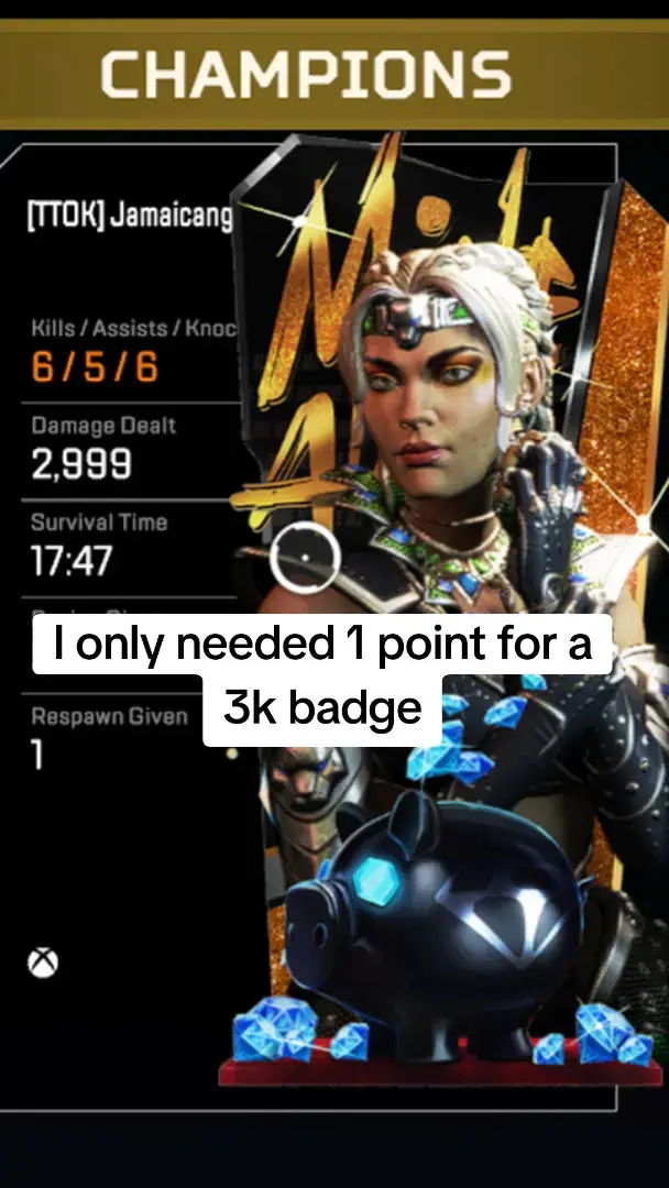 I only needed 1 point to get a 3k badge and the final person just gives up in storm. #apexlegendsfails 