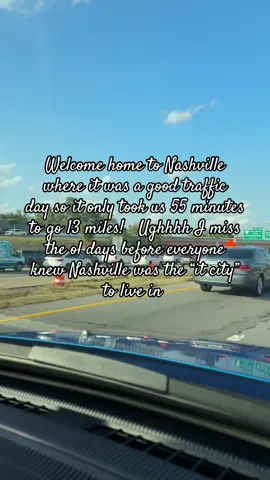 Ah yes, Nashville traffic… the true main character of every trip back! Came back for my besties, but also got a warm welcome from the neverending traffic jams                                  Arkansas: 13 miles in 13 minutes. Nashville: 13 miles in 55 minutes.       🚗💨 🥲 #nashville #nashvilletraffic #traffic #nashvilletn #nash 