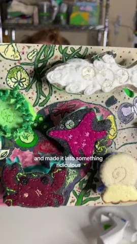 This was a really fun upcycle project!! Shoutout to Scrap PDX, the love of my life and the enemy of my wife #Upcycle #PugetSound  #ThriftFinds #TidePool #SalishSea 
