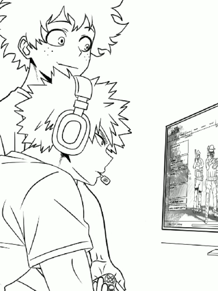 Deku attempts to play COD Warzone for the first time. 💚🔫🧡 #mha #deku #izukumidoriya #katsukibakugou #bakugou 