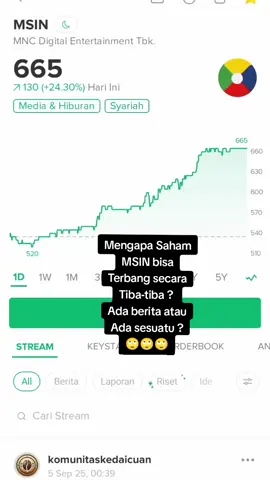 Saham MSIN #promoseruweekend #uang #saham #kripto #bitcoin #emas #investasi #ihsg 