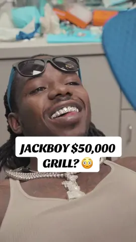 My bro JACKBOY just dropped a bag on a 1/1 #Honeymoon 28 teeth, $50K #FLAWLESS masterpiece😳💎 #johnnydang #customgrillz #houston  
