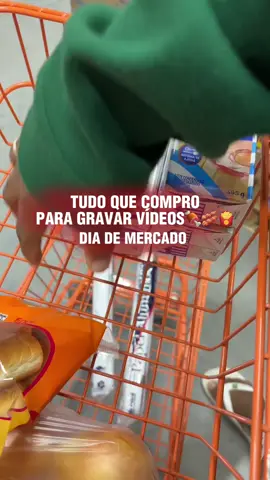 Tudo que compro para gravar vídeos, dia de mercado  #Vlog #compras #mercado 