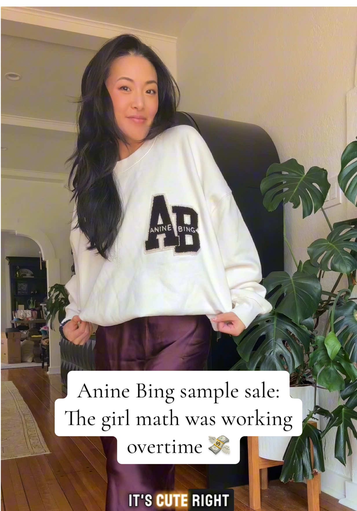 Nobody: Me: Screams when grabbing a sweatshirt @ANINE BING OFFICIAL @260SampleSale