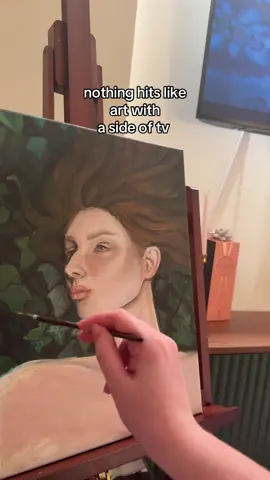 the hunting wives is INSANE. #paint #painting #arttok #art #tv 