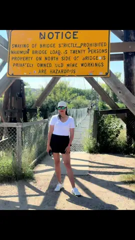 Crossing through history and scenery all at once! #suspensionbridge 