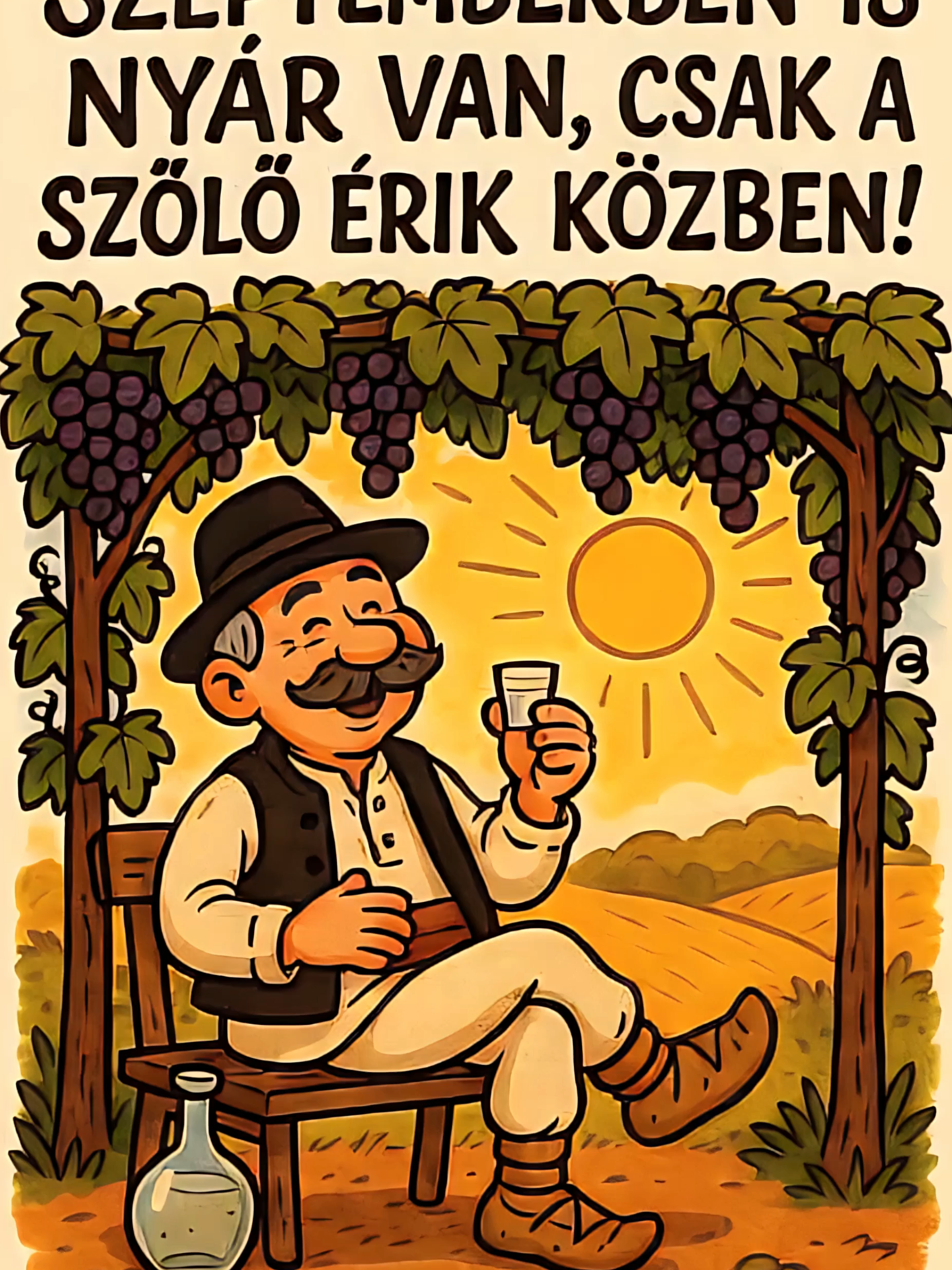 #szeptember #nyár #ősz #bor #szőlő #vicces #humoros