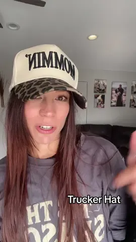 My new favorite hat,  Mommin never looked so good 🖤 #truckerhat #hats #truckerhats #tiktokshopfinds #hatgirl 