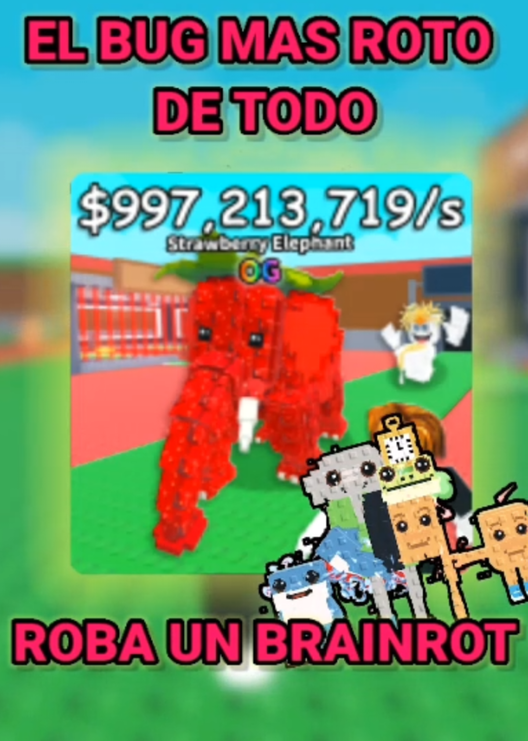 El mayor bug de steal a brainrot #humor #roblox #stealabrainot 