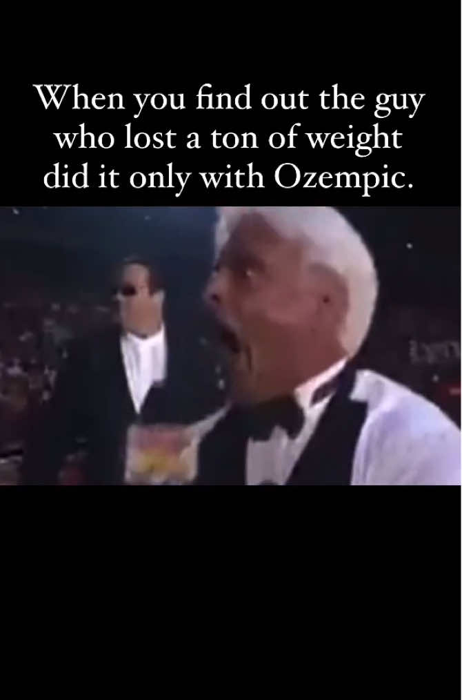 Don’t be fooled by shortcuts like Ozempic. Put in the work. #PutInTheWork #Ozempic #RicFlair #NatureBoy #TrustGodBro   