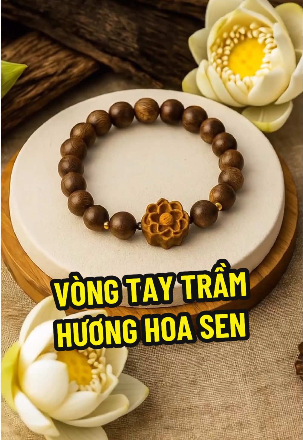 Vòng tay trầm hương charm hình hoa sen mang lại cảm giác nhẹ nhàng an yên. #muataitiktok #tramhuong #vongtaytramhuong #vongtramhuong #vongtayphongthuy 