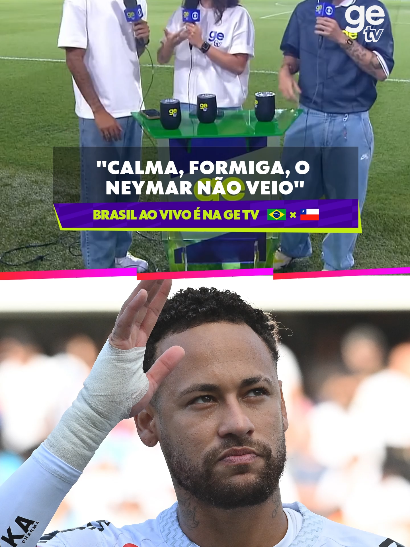 O Balada não perde a oportunidade de gastar o Formiga 😅 ▶️ Brasil x Chile é AO VIVO E DE GRAÇA COM IMAGENS na GE TV direto do Maracanã⁣⁣ ⁣⁣ #getv #futebol #seleção #seleçãobrasileira