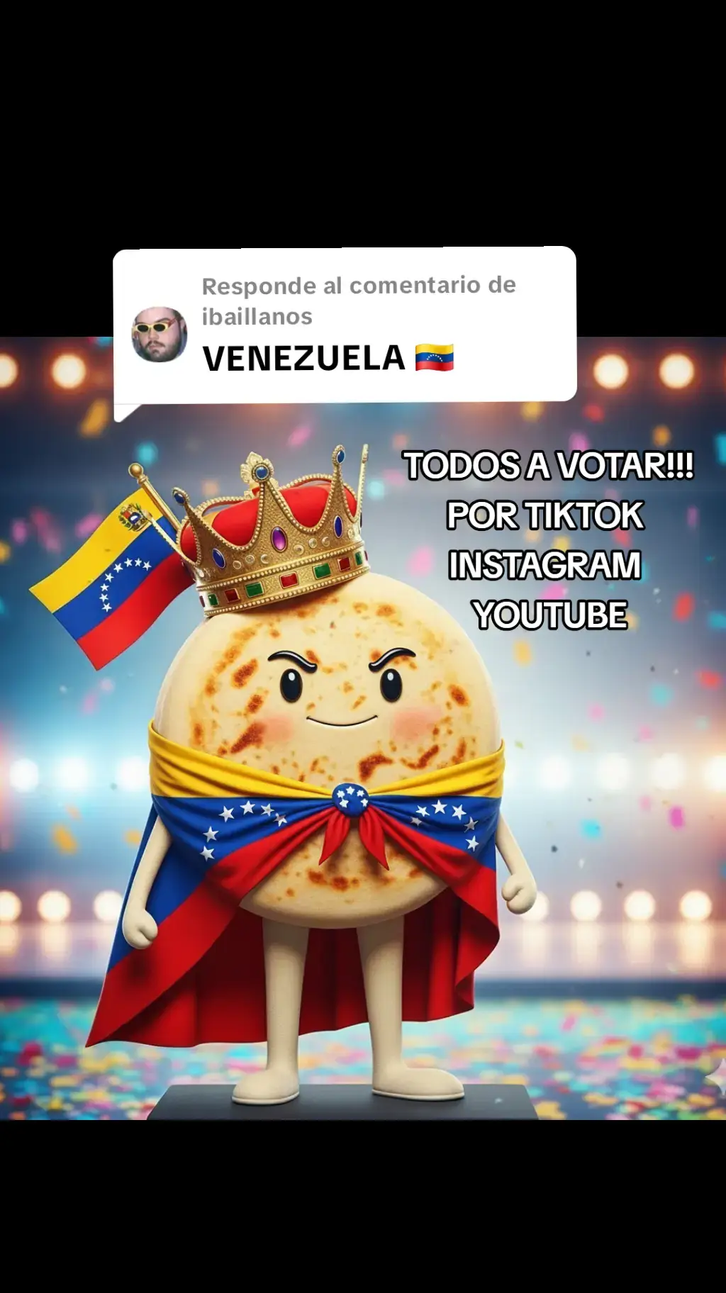 Respuesta a @ibaillanos vamos mi genteee!! que no nos roben la coronaaa 🇻🇪🇻🇪🇻🇪🤣🫓🫶🫶#ibai #ibaillanos #desayunos #mundialdesayunos #venezuela🇻🇪 