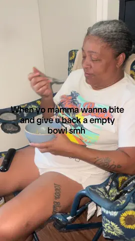 When h give yo mamma a bite and she return the bowl empty 