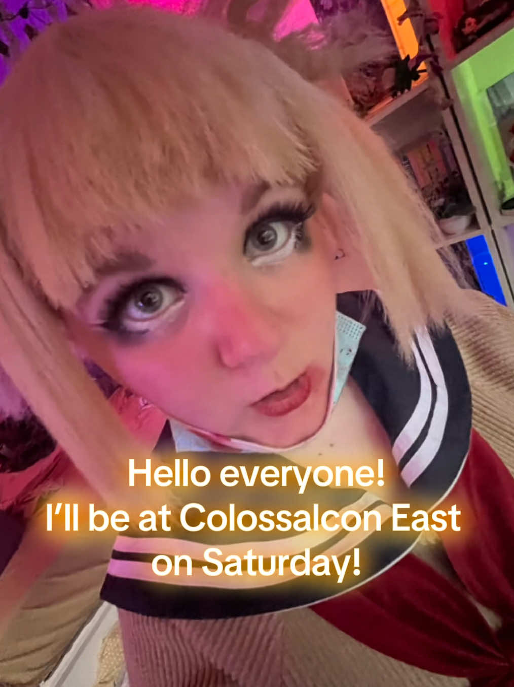 Uhhh yep. Totally normal video everyone.. don’t mind me 😀 #colossalconeast #colossalconeast2025 #himikotogacosplay #myheroacademia 