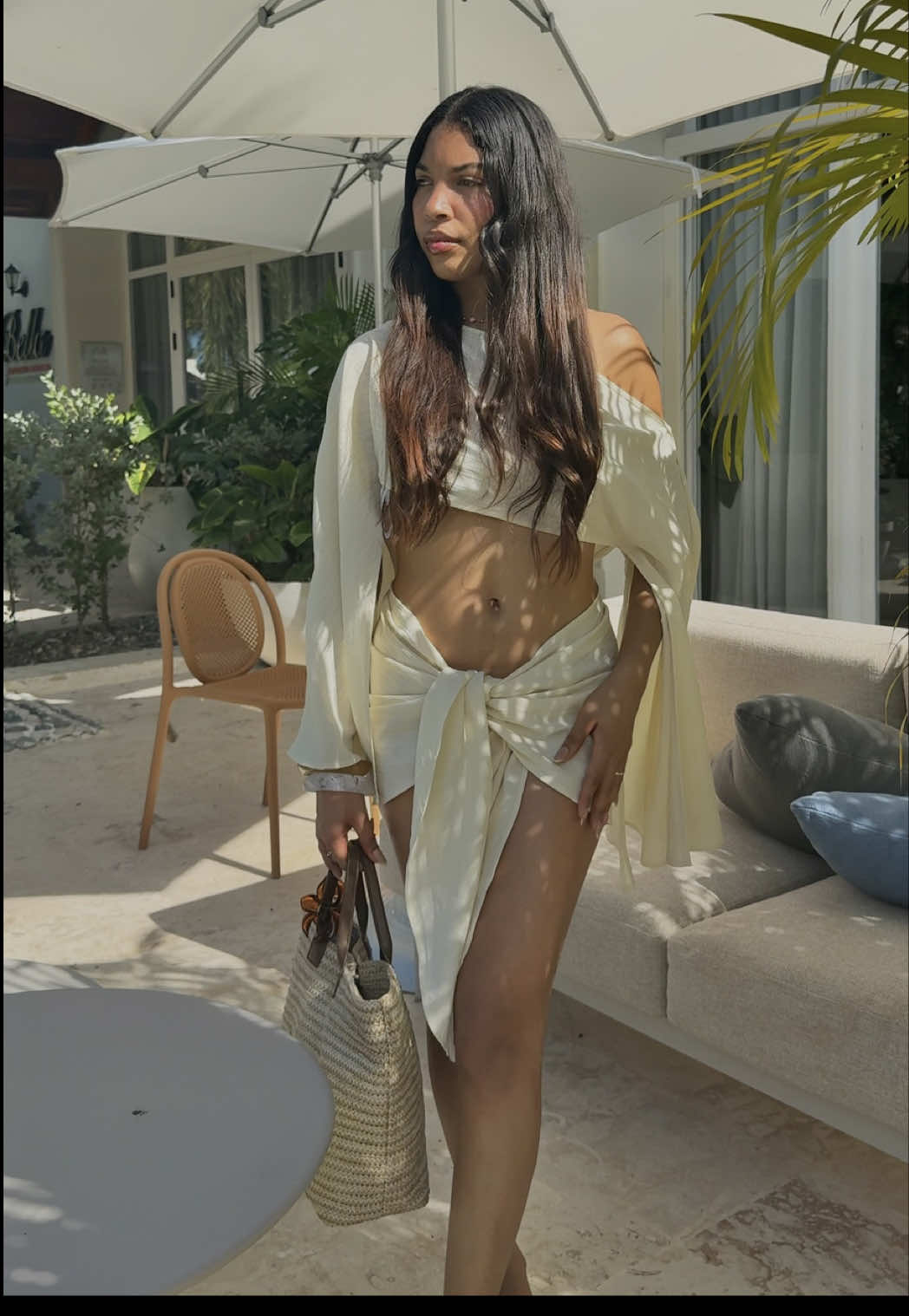 Si quieres lucir fabulosa en tus vacaciones este es el set perfecto, de nada. 🥰🐚🫧✨🌺 #outfits #shein #sheinhaul #twopiece #twopieceoutfit 