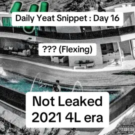 Daily Yeat Snippet : Day 16 - ??? (Flexing)(prod.Artist)  #yeat #yeatsnippet #yeatttok #2021 #fyp