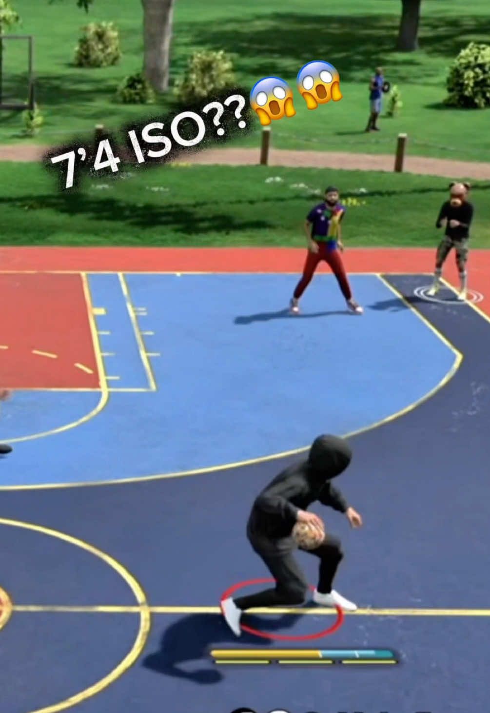 Playing with @STEEZO THE GOD on my 7’4 iso 😭😭 #2k26 #steezothegod #fyp #xyzbca #iso 