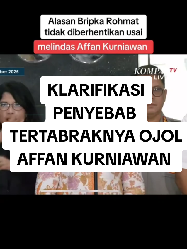 klarifikasi Penyebab ojol affan kurniawan TIDAK SENGAJA tertabrak #khabarhariini #penyebabaffankurniawantertabrak #05september2025 #beritahariini #demohariini 
