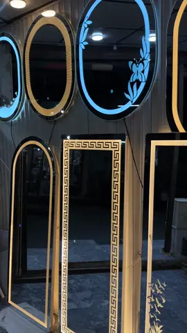Customisable mirror for your brand 🔥  #mjframing79 #unfrezzmyaccount #sialkot #mirrors #wavymirror 