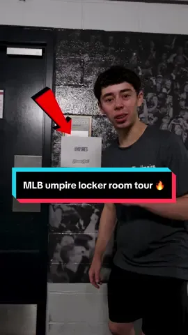 MLB umpire locker room tour 🔥 #umpire #umpiresoftiktok #umpires #MLB #mlbbcreatorcamp 
