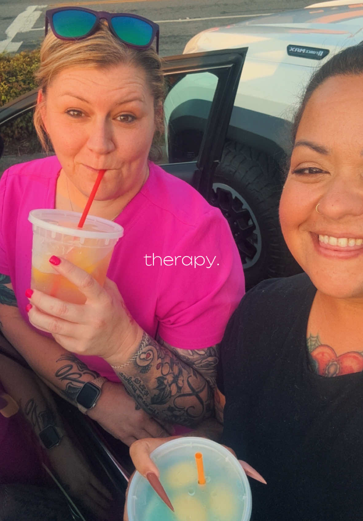 Our family tree says we're cousins but our souls say sisters 🖤 Shes pulled me out of some dark places these last 6 months just by simply existing.#therapyperson #healing 